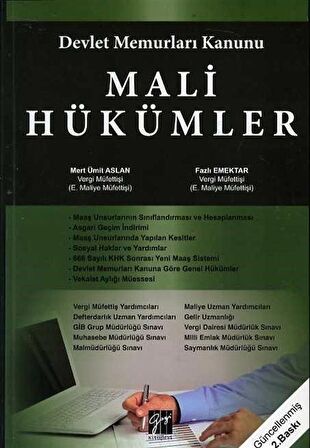 Devlet Memurları Kanunu Mali Hükümler