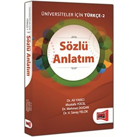 Yargı Yayınları Sözlü Anlatım Üniversiteler İçin Türkçe - 2