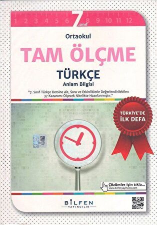 7. Sınıf Ortaokul Tam Ölçme Türkçe (Dil Bilgisi-Anlam Bilgisi) / Kolektif