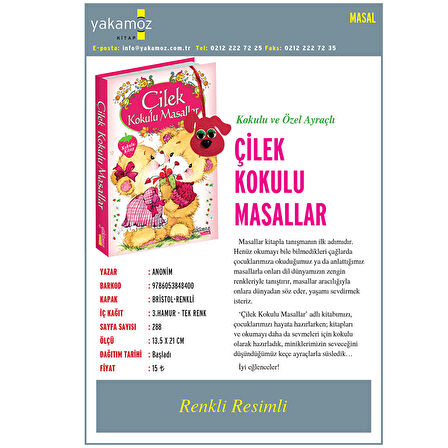 Çilek Kokulu Masallar (Kokulu Kitap)