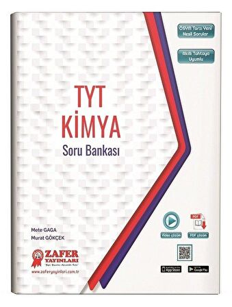 Zafer YKS TYT Kimya Soru Bankası Zafer Yayınları