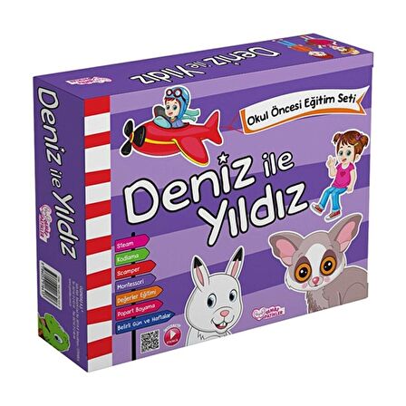 Deniz İle Yıldız Okul Öncesi Eğitim Seti - Kolektif - Gendaş Yayınları