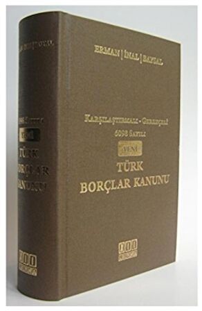 6098 Sayılı Yeni Türk Borçlar Kanunu