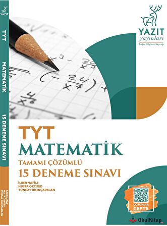 Yazıt YKS TYT Matematik Tamamı Çözümlü 15 Deneme Sınavı