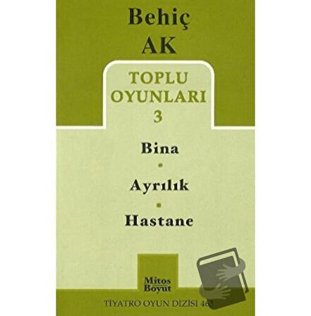 Toplu Oyunlar 3 -/ Bina - Ayrılık - Hastane