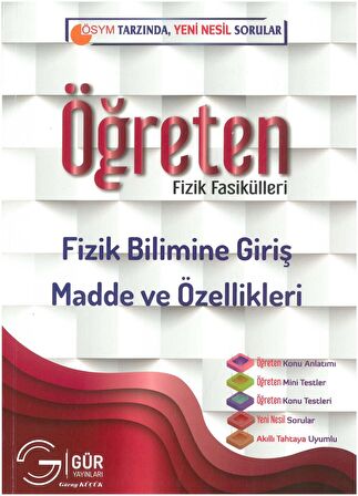 Öğreten Fizik Fasikülleri Fizik Bilimine Giriş Madde ve Özellikleri