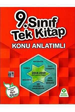 9. Sınıf Tek Kitap Konu Anlatımlı