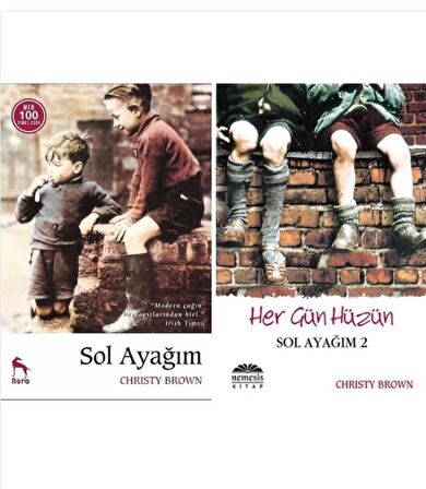 Sol Ayağım 1-2 SET Nemesis Kitap Chrısty Brown