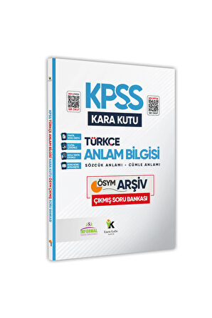 Kpss Türkçenin Kara Kutusu D.çözümlü K.ö. Ösym Çıkmış Soru Bankası Altın Set