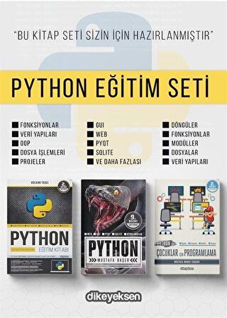 Python Eğitim Seti (3 Kitap) / Mustafa Başer