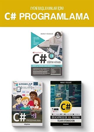 Yeni Başlayanlar için C# Programlama (3 Kitap) / Mustafa Başer