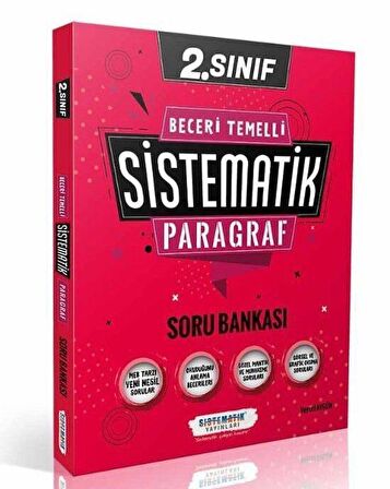 2. Sınıf Beceri Temelli Sistematik Paragraf Soru Bankası Sistematik Yayınları