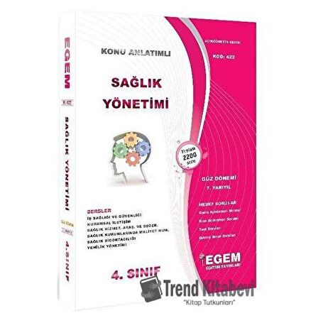 4. Sınıf 7. Yarıyıl Sağlık Yönetimi Konu Anlatımlı Soru Bankası (Kod 422)