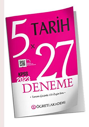 KPSS Genel Yetenek Genel Kültür 5x27 Tarih Deneme