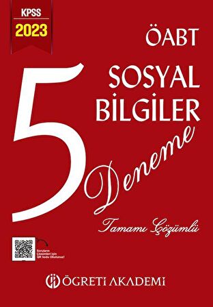 2024 KPSS ÖABT Sosyal Bilgiler Tamamı Çözümlü 5 Deneme