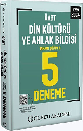 2024 KPSS ÖABT Din Kültürü ve Ahlak Bilgisi Tamamı Çözümlü 5 Deneme Öğreti Akademi