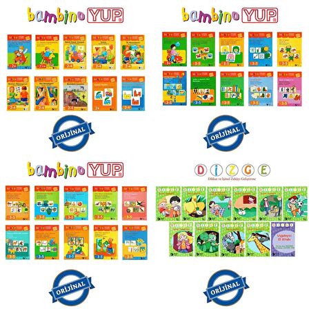 BambinoYUP 2-4 Yaş Kitap Paketi-2 (41 Kitapçık + Kontrol Aracı)