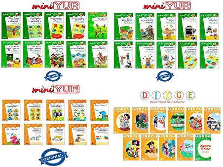 MiniYUP 5-8 Yaş Paketi-1 (41 Kitapçık + Kontrol Aracı)