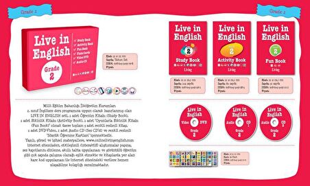 2.Sınıf İngilizce Öğrenme Seti Live in English