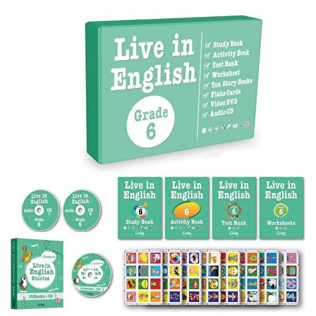 6.Sınıf İngilizce Öğrenme Seti Live in English