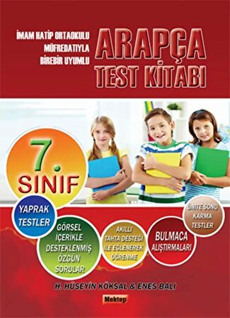 7. Sınıf Arapça Test Kitabı