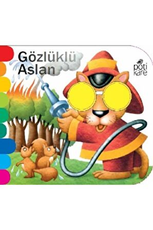 Gözlüklü Aslan - Delikli Kitaplar Serisi