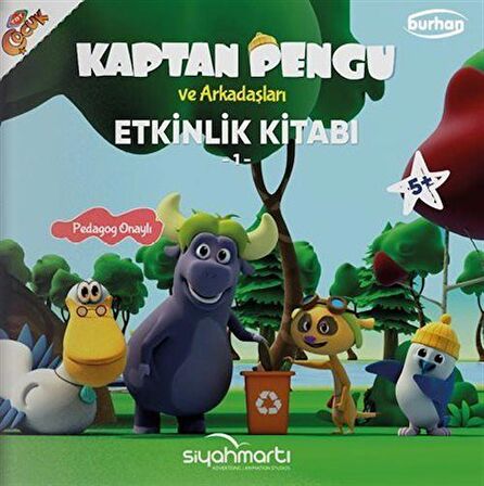 Kaptan Pengu ve Arkadaşları - Etkinlik Kitabı (5+ Yaş)