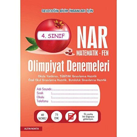 ALTIN NOKTA 4.SINIF NAR OLİMPİYAT DENEMELERİ