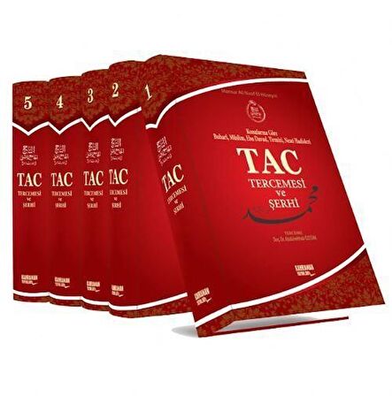 Tac Tercemesi ve Şerhi (5 Cilt) Tam Metin (Kitap Kağıdı) / Mansur Ali Nasıf El-Hüseyni