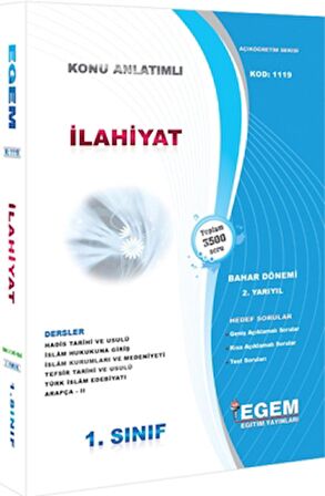 1. Sınıf İlahiyat Konu Anlatımlı Soru Bankası (Bahar Dönemi)