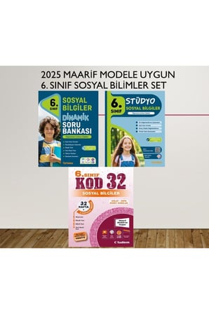 6. SINIF SOSYAL BİLGİLER DİNAMİK SORU BANKASI-6. SINIF SOSYAL BİLGİLER STÜDYO-6. SINIF KOD 32