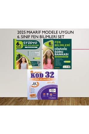 6. SINIF FEN BİLİMLERİ DİNAMİK SORU BANKASI -6. FEN BİLİMLERİ STÜDYO - 6. SINIF FEN BİLİMLERİ KOD 32