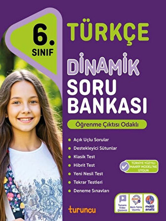 6.sınıf Türkçe Soru Bankası Dinamik Maarif Modeli Müfredat