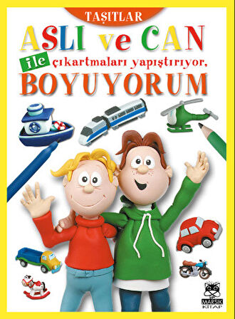 Aslı ve Can ile Çıkartmaları Yapıştırıyor, Boyuyorum (Taşıtlar)