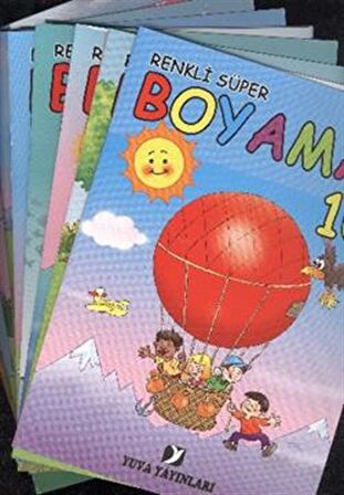 Renkli Süper Boyama (10 Kitap Takım)