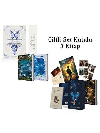 Gökçen 3 Kitap Ciltli Kutulu Set Güz Yağmurları, Unutulmuş Çiçekler, Geride Kalanlar Loresima 3 Kitap Ciltli Kutulu Set 