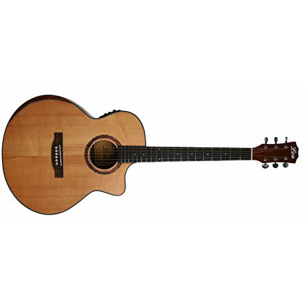 Lea LS500 EQ Elektro Akustik Gitar