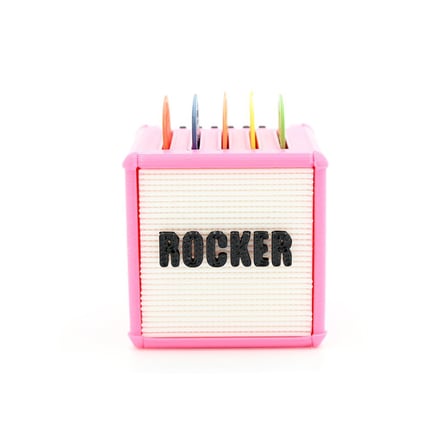 Diyez Müzik Rocker Amfi Tasarımlı Pembe Pena Tutucu Biblo