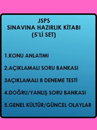 JSPS Sınavına Hazırlık 5’li Set (2)