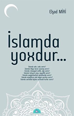 İslamda Yoxdur...