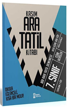 7. Sınıf Kasım Ara Tatil Kitabı
