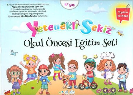 Yetenekli Sekiz Okul Öncesi Eğitim Seti - 20 Kitap