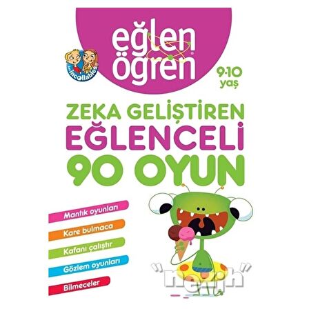 Eğlen Öğren 9-10 Yaş - Zeka Geliştiren Eğlenceli 90 Oyun