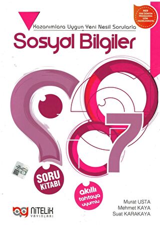 Nitelik Yayınları 7. Sınıf Sosyal Bilgiler Soru Kitabı