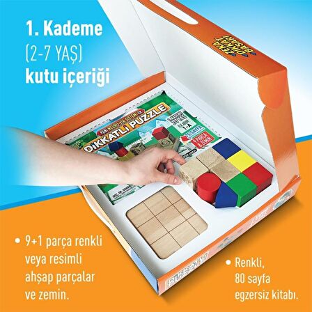 Dikkatli Puzzle 1. Kademe 2 - 7 Yaş - Yeni Neuro Via Sistemi İle