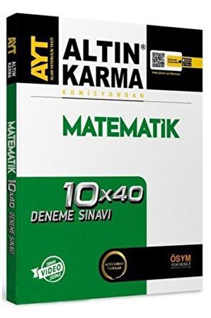 Altın Karma AYT Matematik 10x40 Deneme Sınavı