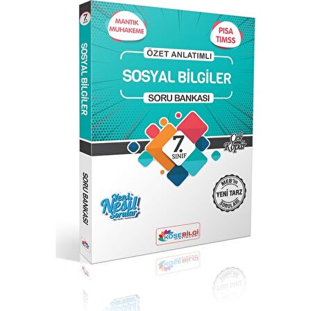 7.Sınıf Sosyal Bilgiler Soru Bankası KöşeBilgi Yayınları