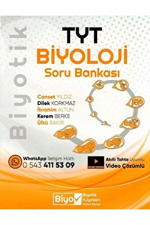 Tyt Biyoloji Biyotik Soru Bankası Biyotik Yayınları