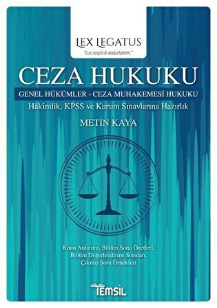 Ceza Hukuku & Genel Hükümler - Ceza Muhakemesi Hukuku / Metin Kaya