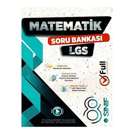 FULL MATEMATİK YAYINLARI 8. SINIF LGS MATEMATİK SORU BANKASI